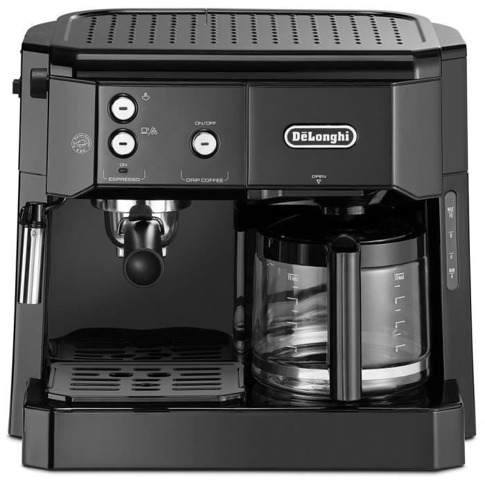 Delonghi Noir Machine À Café Combinée Bco416.1.b 15 Bars 1750W Expresso & Cafetière 1,1L - Neuf - Image 3