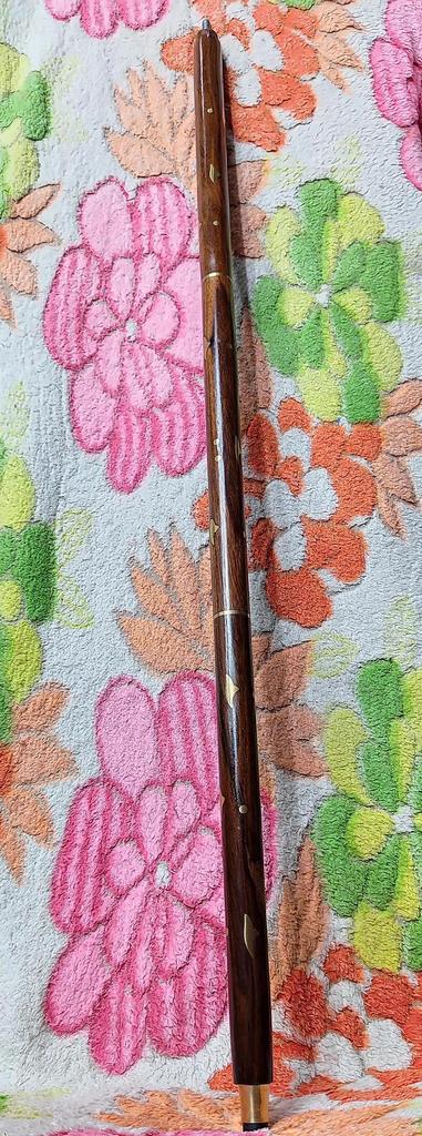 Floral Brass Handle Walking Cane Handmade Wooden Stick Home Decor  Birthday Gift