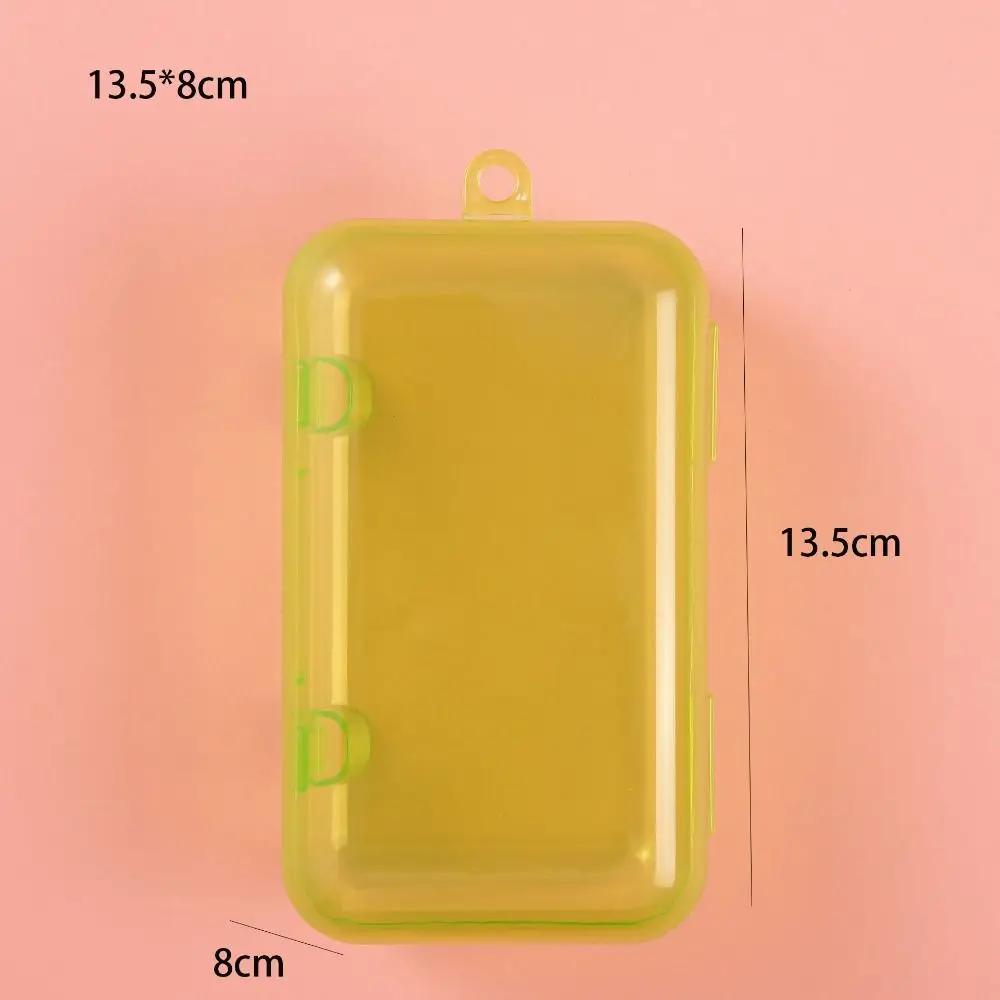 Square Plastic Transparent Storage Box Jewelry Beads Container Power Tools Accessories Box Small Items Sundries Organizer Case