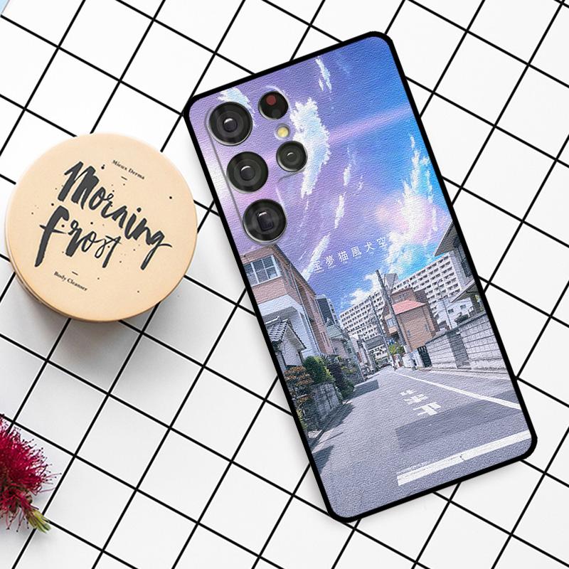 Manga Anime Street Case For Samsung Galaxy S21 S22 S23 S24 S25 Ultra S9 S10 S25 Plus S25 FE S20 FE Phone Cover