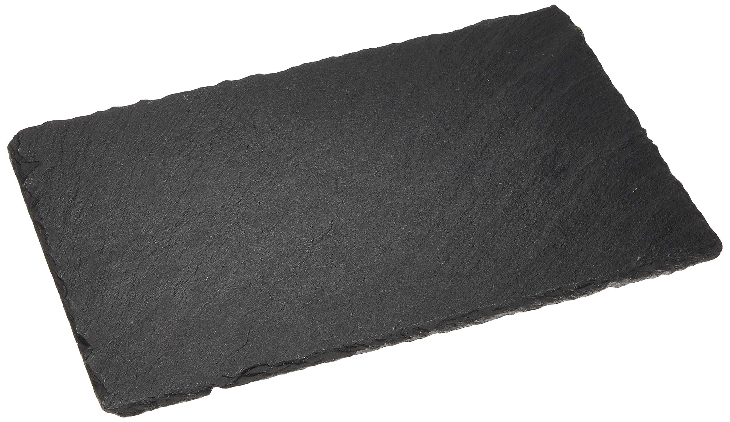 Slate Rectangular Natural Stone Slate Board K-World Plate, 30cm, Plate, чёрный