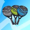 Kohlefaser Tennisschläger Anfänger Leichter Trainingsschläger Strand Sportausrüstung Mit Glasfaserkern