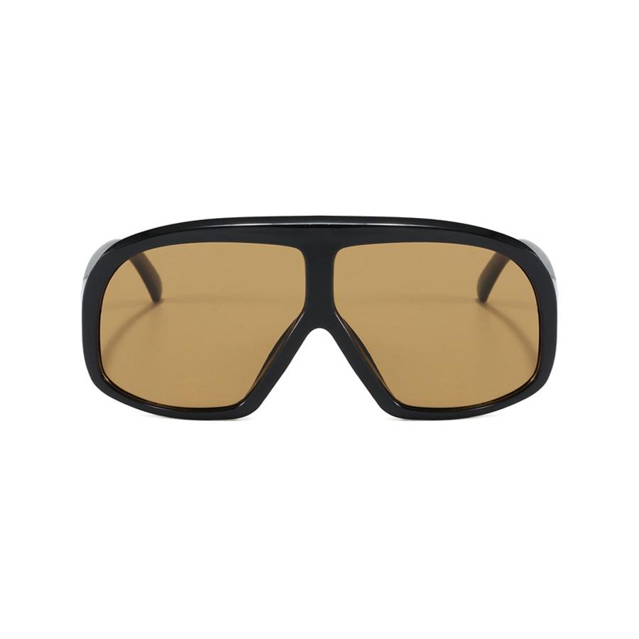 New Retro Big Frame Square Sunglasses Women Brand Black Gradient Cool Men Sunglasses One Piece Designer Pilot Sun Glasses