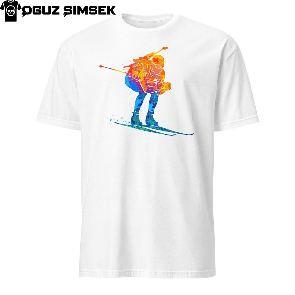 

Abstract Colorful Silhouette Biathlete Sports Design Short-Sleeve Unisex T-Shirt M