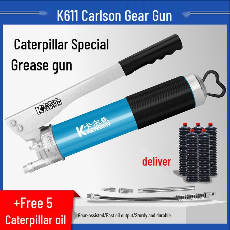Carlson Zipper Grease Gun: Mini Excavator Chain Type Mechanical Lubricating Oil Bullet Gun
