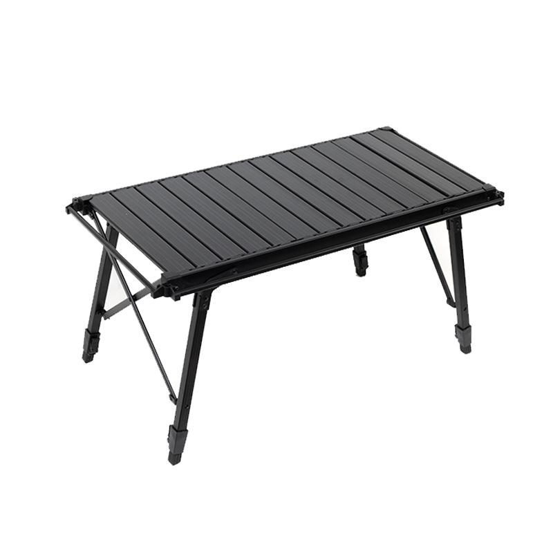 Height Adjustable IGT Aluminum Camping Table Roll Up Design Portable Folding Table for Picnic BBQ Outdoor Dining Tactical Gear