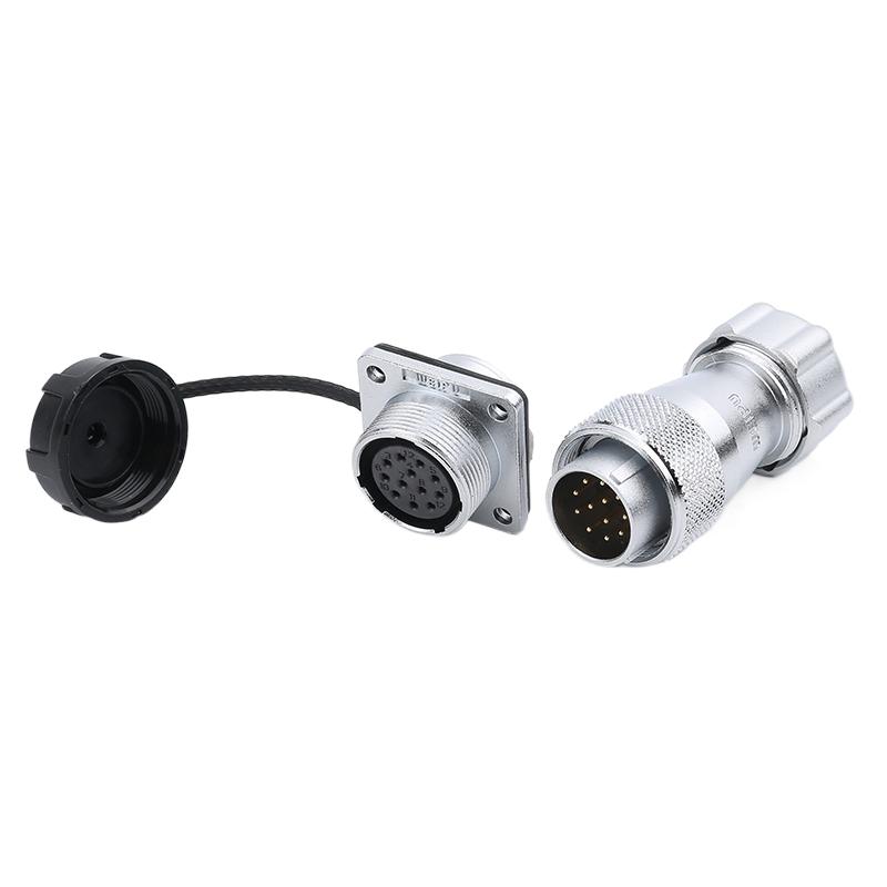 WEIPU WS20 TP+Z M20 Industrial Power Aviation Plug Socket Waterproof Connector 2 3 4 5 6 7 9 12 Pin Screw Lock Panel Connectors