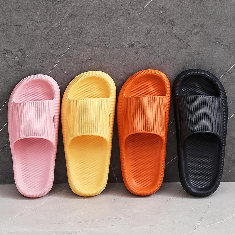 Fashion Smile Pop Non-slip Bathroom Shower Slippers Women Simple Style Indoor Home Casual Shoes Outdoor Breathable Platform Sandals