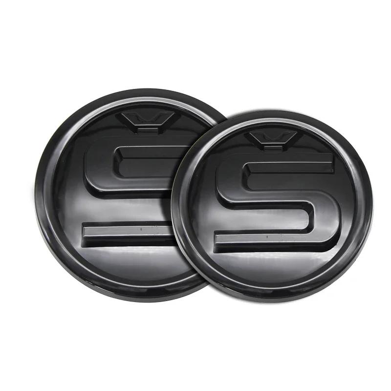 Car Sticker 2025 New 2Pcs 80mm 90mm 3D Car Badge Badge Hood Front and Trunk Badge for Skoda S Fabia 1 2 Octavia A7 RS Superb Car