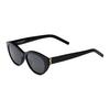 Saint Laurent Full Frame Design Acetate Cat Eye Sunglasses Unisex Sunglasses Black 822274-Y9956-1000
