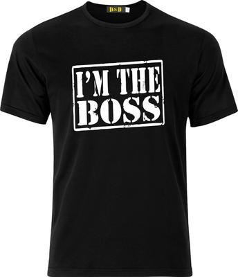Ich bin der Boss Weihnachtsgeschenk Geschenk Geburtstag Lustig Humor Baumwolle T-Shirt Herren Damen T-Shirts Oberteil