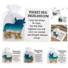 Positive Card Pocket Hug Gifts Miniature Figurine Inspirational Card  for Thoughtful Gift
