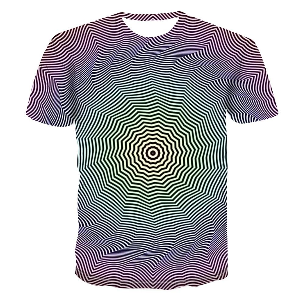 3d Abstract Printing T-shirt For Men And Children Summer Fashion Casual Personality Trend Hip Hop Breathable Thin Cool Top