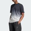 Adidas All Season Dip-Dye Logo Gradient Sports Casual Crew Neck Short Sleeve T-Shirt Men T-Shirts Medium-Heather-Gray Black JJ3694