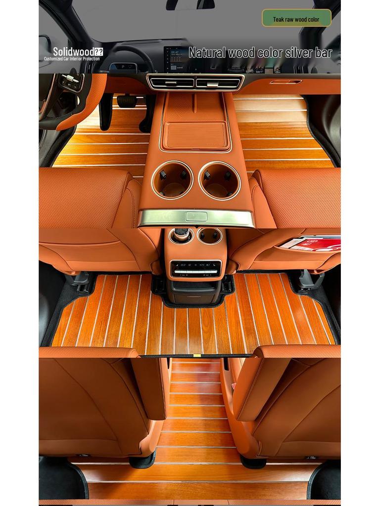 Ideal L8/L7/L6/L9 Solid Wood Floor Mat Pad for Cars