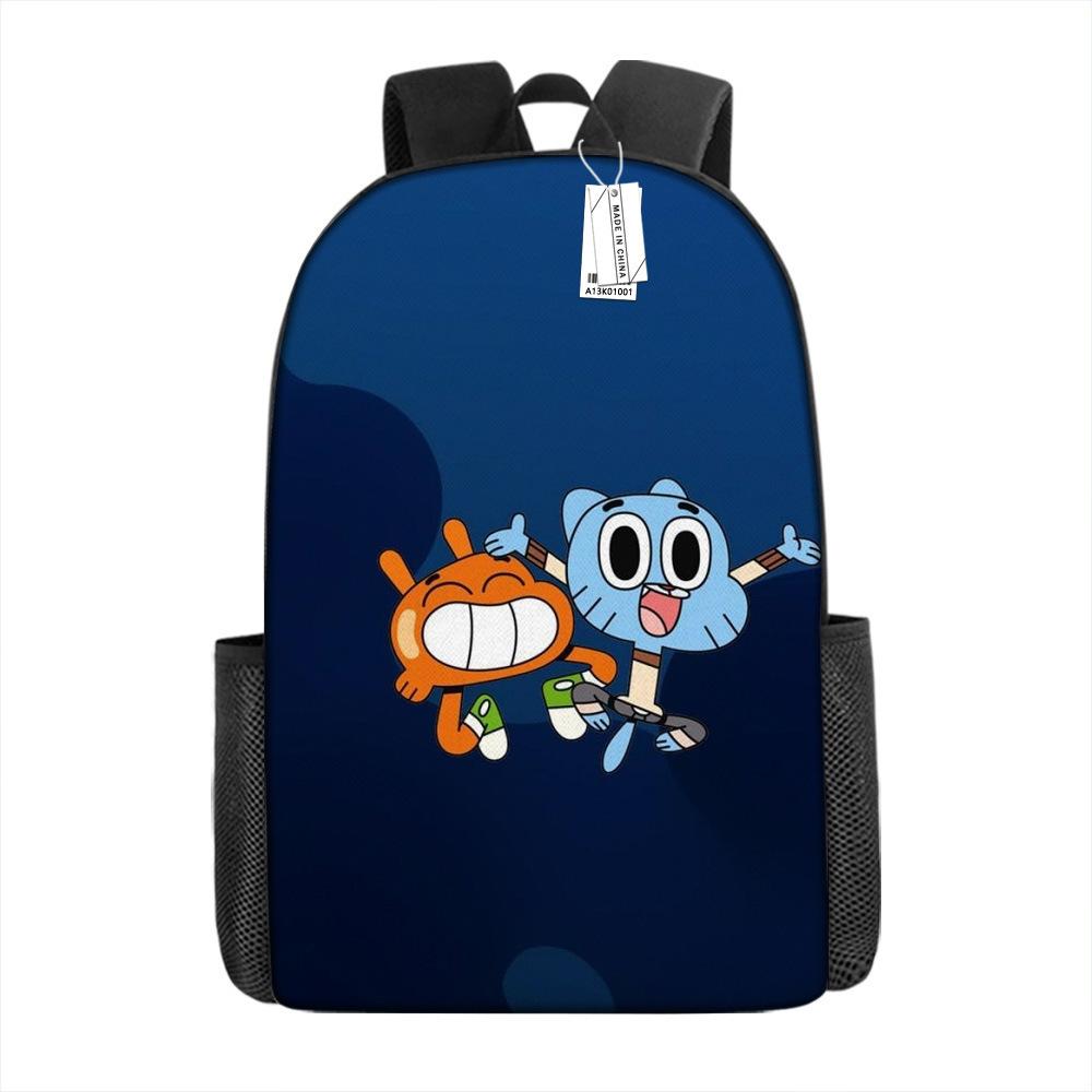 Zaino Scolastico per Bambini Gum Fun World Set 3 Pezzi Leggero Cartone Animato Carino Grande Capacità