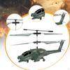 Helicopter Model Toy Pretend Play Desktop Display Party Favor with LED Ornament Holiday Present