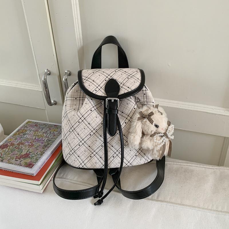 Niche Women's Backpack, New Casual Women's Bag, Plaid Bag, Commute To Work, Go Out, Travel Backpack