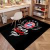 FC Bayern Motiv Teppich, Waschbarer Bodenläufer, Für Eingangsbereich Studentenwohnheim Waschküche Büro Arbeitszimmer, Heimdekoration Geburtstags-Weihnachtsgeschenk