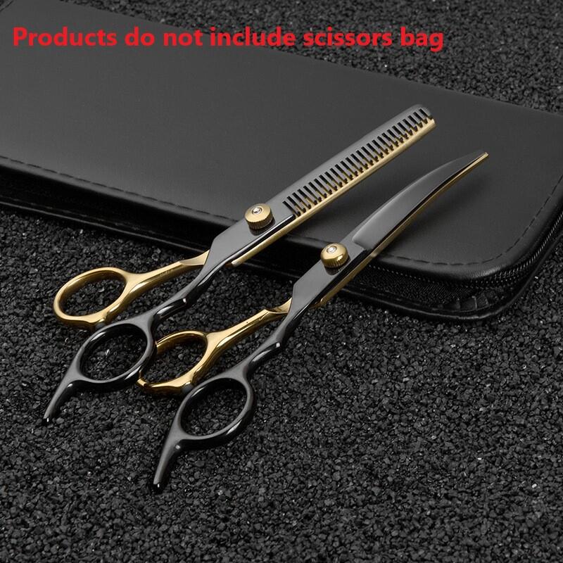 6.5 Inch Pet  Grooming Scissors Kit  Cat Hair Thinning Shear Pet Scissors Set Blackgold  Dog Scissors
