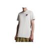 Moncler Logo Print Straight Cut Crew Neck Short Sleeve T-Shirt Men Tops White I20918C000418390T034