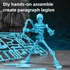 Skeleton Multi Jointed Movable 3D DIY Assembly Model Ornaments Prank Toy Action Figure Desktop Decor Kids Gift Miniature Statue
