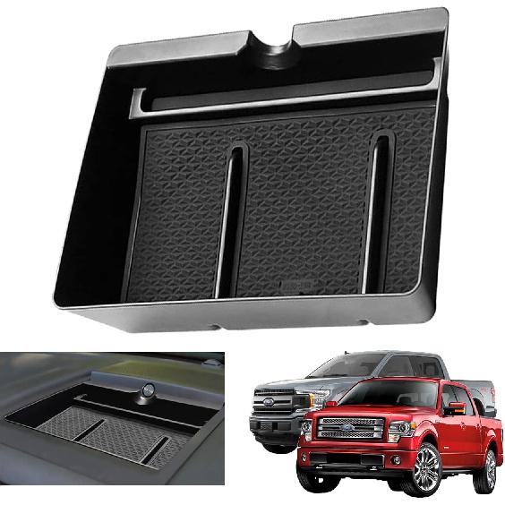 2024 2025 F150 Console Tray Center Console Organizer Tray for 2025 2022 2023 2024 Ford F150 Raptor Center Armrest Storage Box for Ford F150 2022 1520Dash tray