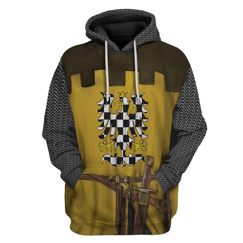 Medieval Hoodie Knight 3d Printed Seatershirt Hooded Pullover Men Women Tops