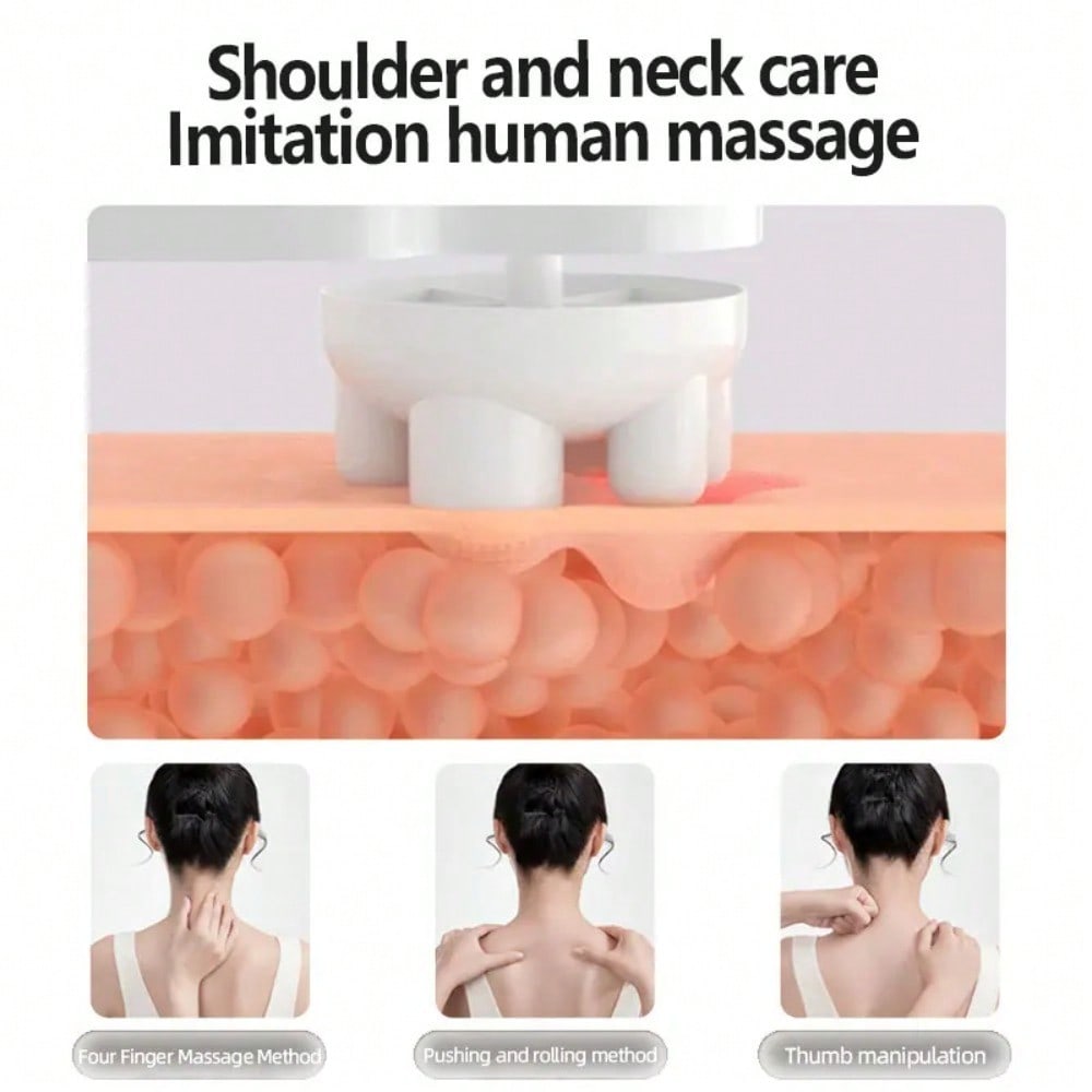 1pc Electric Neck Massager, U-Shaped Massage Pillow Cervical And Neck Massager With Durable Memory Sponge