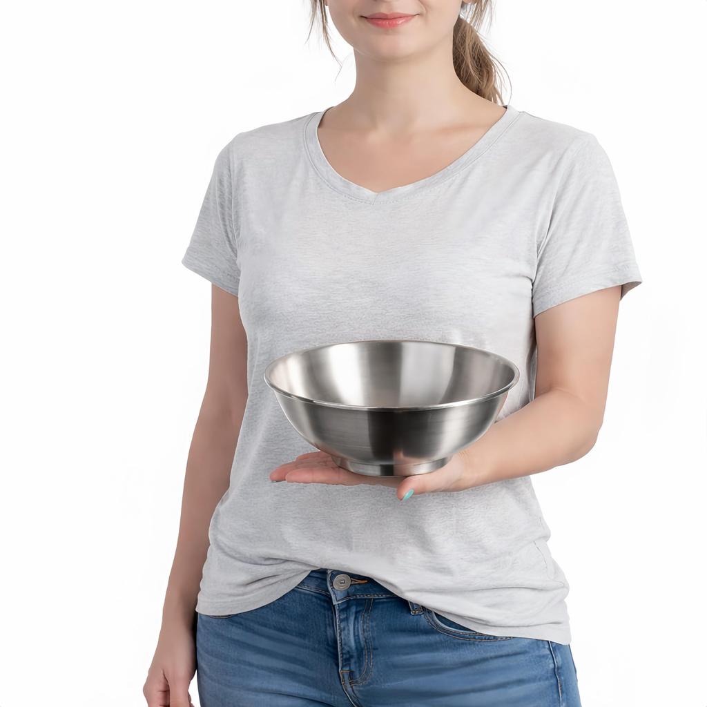 IMEEA Ramen Bowl, Noodle Bowl, Salad Bowl, SUS304 Stainless Steel, Double-Walled, 22cm, Set of 2, Insulated, Dishwasher Safe, Hairline Finish, Suitabl