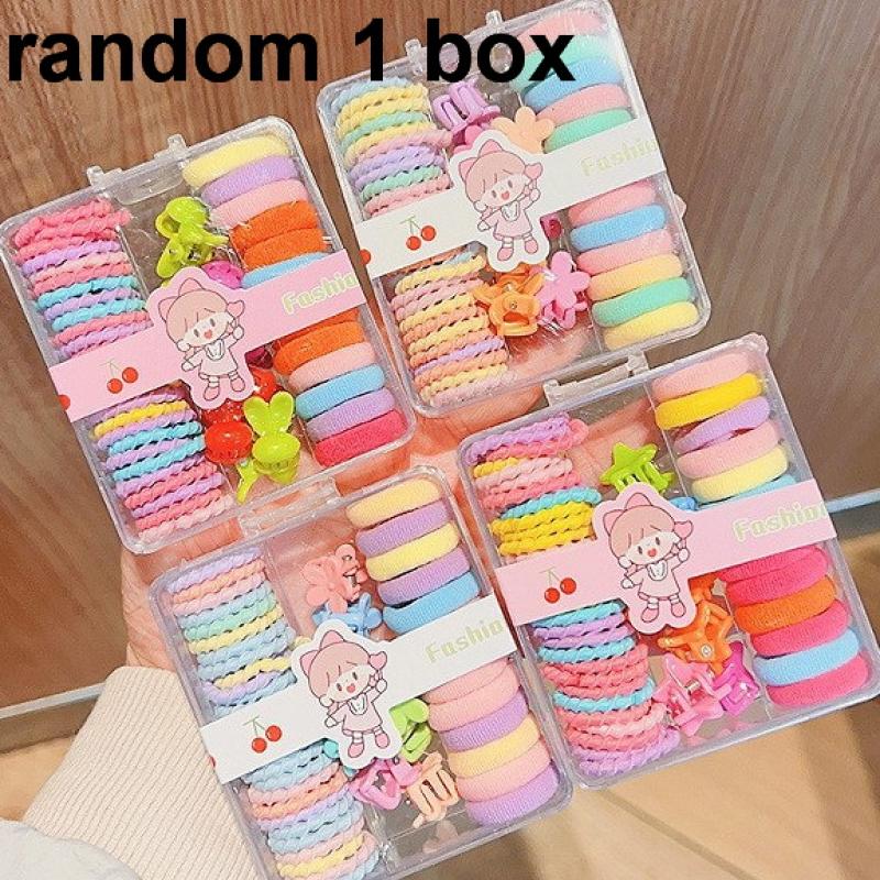 

Набор цветных резинок Резинка Заколка для волос Мини-заколка Боковой зажим Заколки для волос для девочек Банты для волос Аксессуары для девочек в стиле Y2K