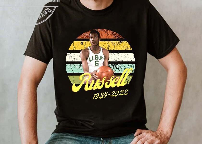 Thank you memoris Bill Russell 1934- 2022 T-Shirt Black unisex Shirt A356