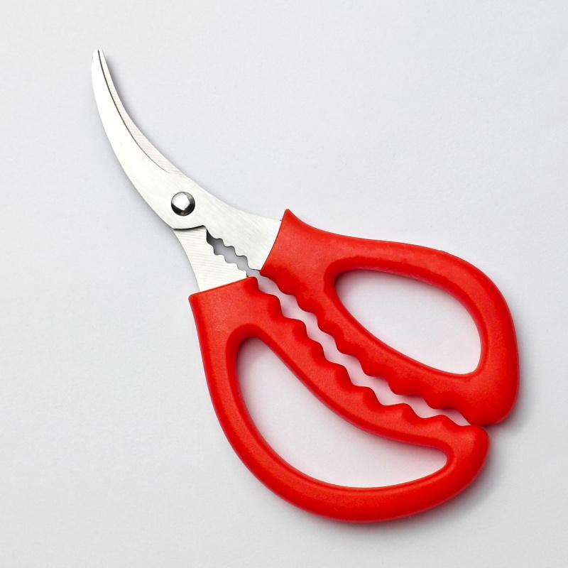Household Scissors Stainless Steel Seafood Scissors Multifunctional Tool for Removing Shrimp Veins and Opening Shrimp Shells, Kitchen Special, Set of