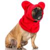 Warm Material Dog Fleece Bat Hat Adjustable Design Dog Warmer Ears Hoodie Pet Hood  Dogs Cats