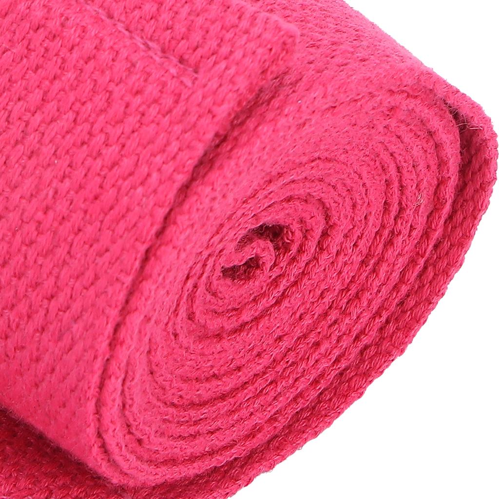 Fitness Stretching Strap NonElastic Stretch   Strap Cotton Fitness Bands with DRing Buckle(Purple )