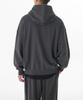 Loose Balloon Hooded Sweatshirt [Dark Gray]
