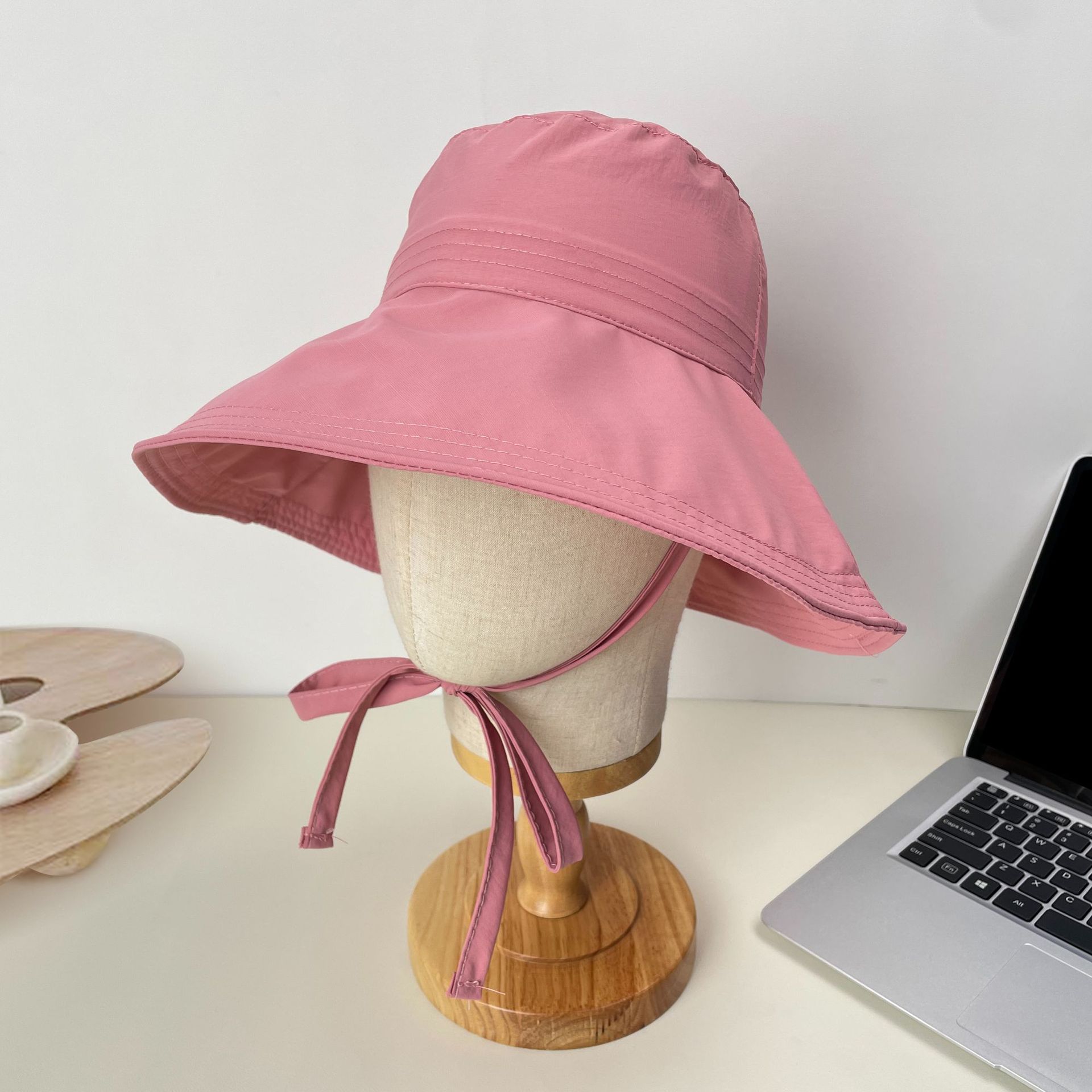 

Bow fisherman hat summer versatile sun hat outdoor travel show face small quick drying basin hat