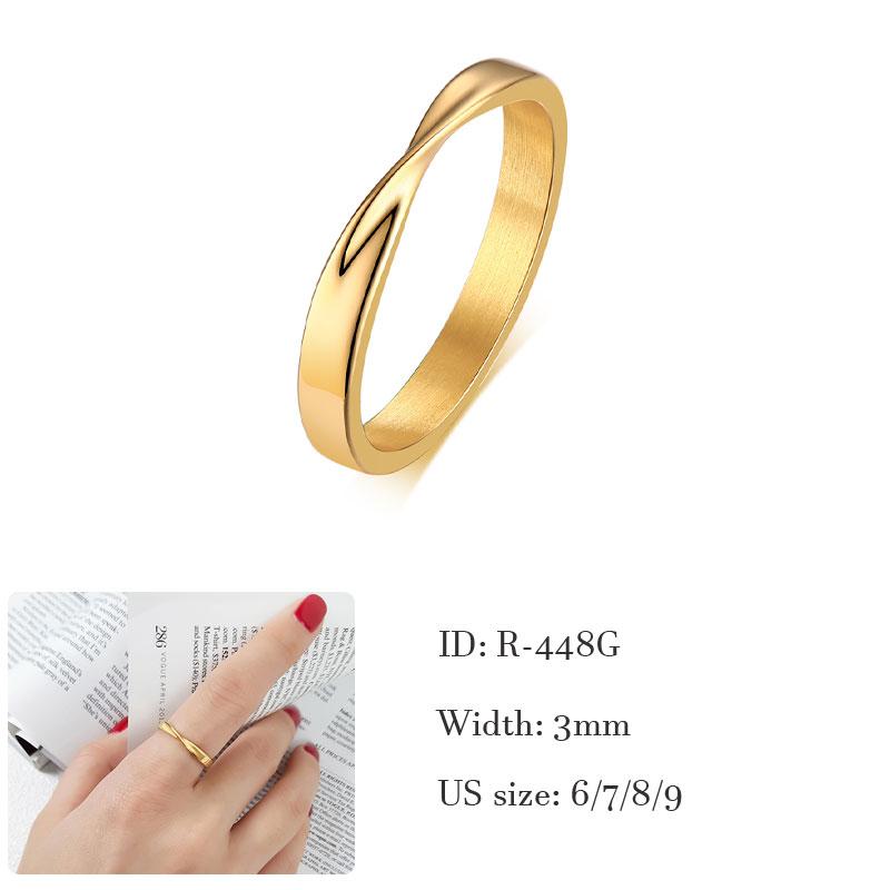 Love Faith Hope Triple Interlocked Engagement Rings for Women Stainless Steel Wedding Promise Gift