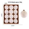 Velvet Solid Color Christmas Ornament Balls Set - 12pcs with Gift Box