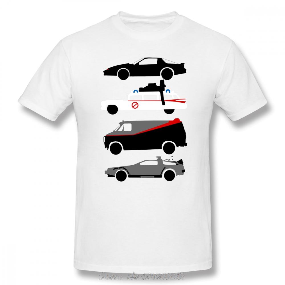 Tričko Knight Rider Auto Hvězda Pánské Klasické Tričko s Potiskem Krátký Rukáv Bavlna Vtipné Tričko Streetwear