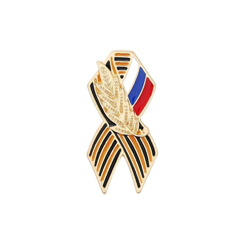 Communist Stars Retro Stars Soviet Brooch Russian Hammer Ribbon Sign Badge Red Star History Memory Badge Funny Communist Gifts