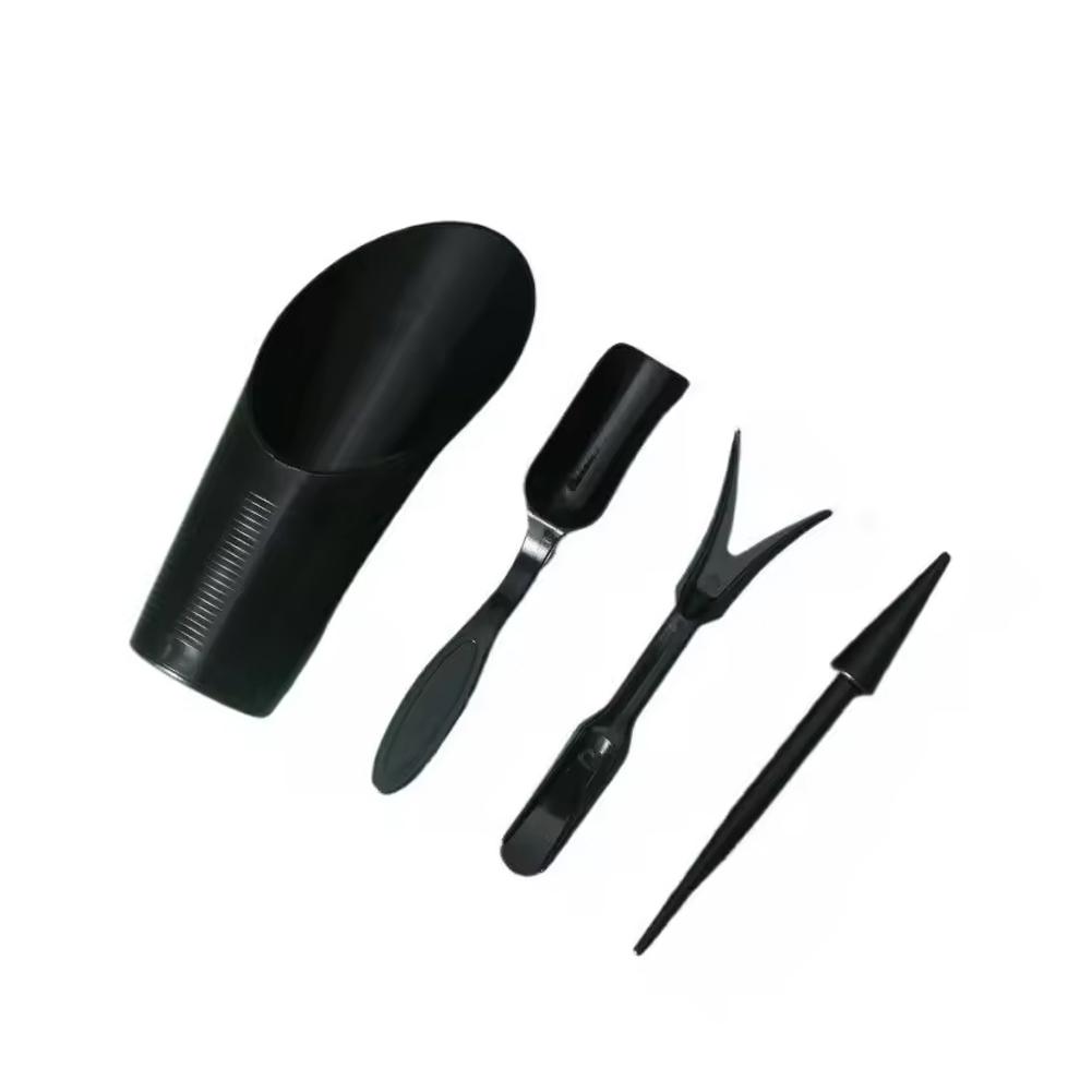 

4pcs/set Plastic Durable Bucket shovel Potted Cultivation cylinder MeatPlant soil shovel Garden Tools Mini Garden Planting Tool чорний
