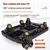 Foldable Dolly Cart with TPE Swivel Wheels and Brake