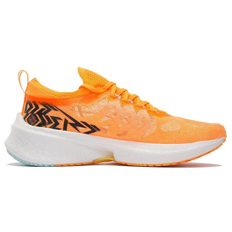 Li Ning Feidian Discovery Running Shoes Men's Low Top Fluorescent Sweet Orange ARMS007-6