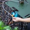 Camping Trash Bag Hook Multi-purpose Camping Pot Hook Carbon Steel Air Stove Tank Holder Hook For Home Grilling Tableware Hanger