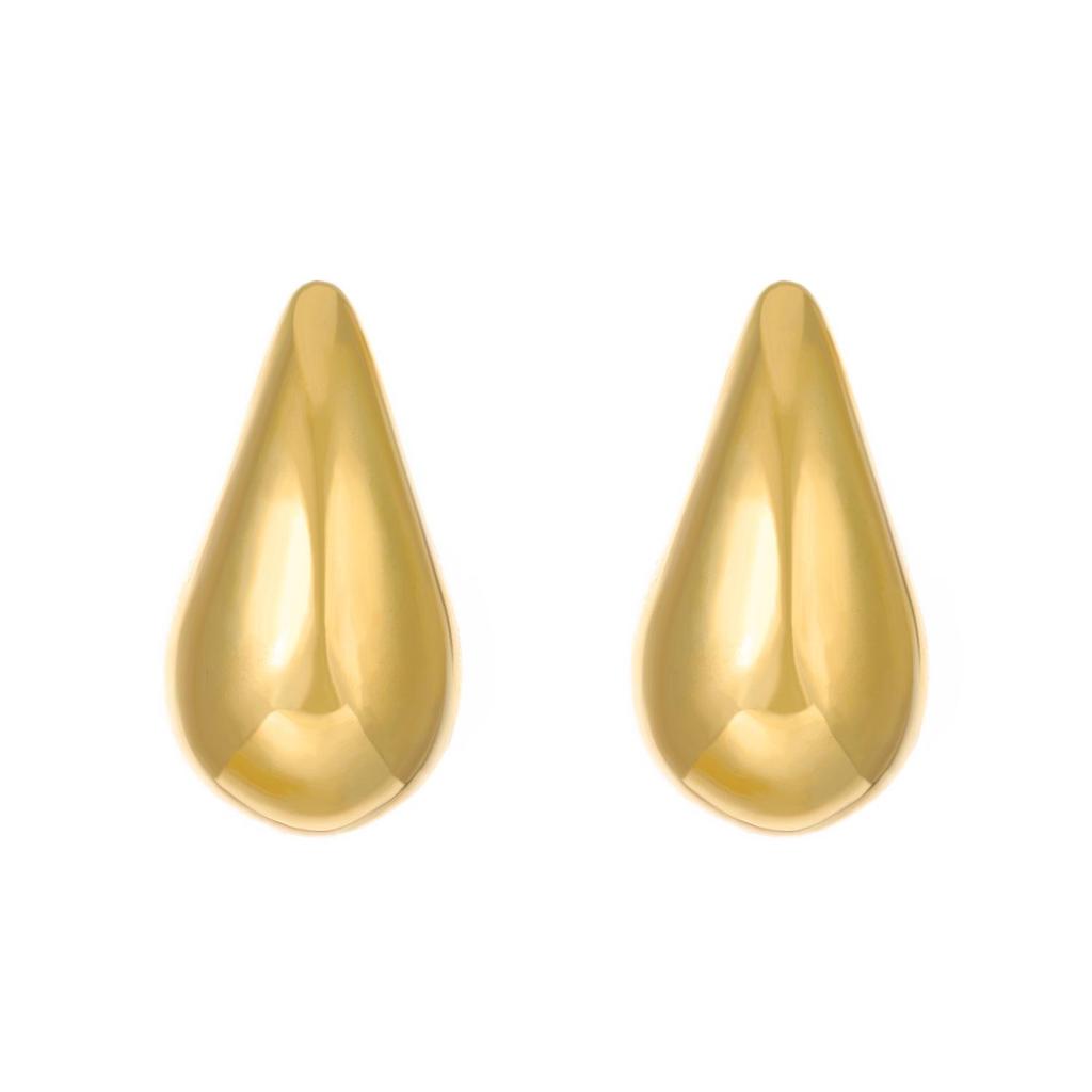 Elegant French Water Drop Small Bean Earrings for Women - Niche High-End Cold Style