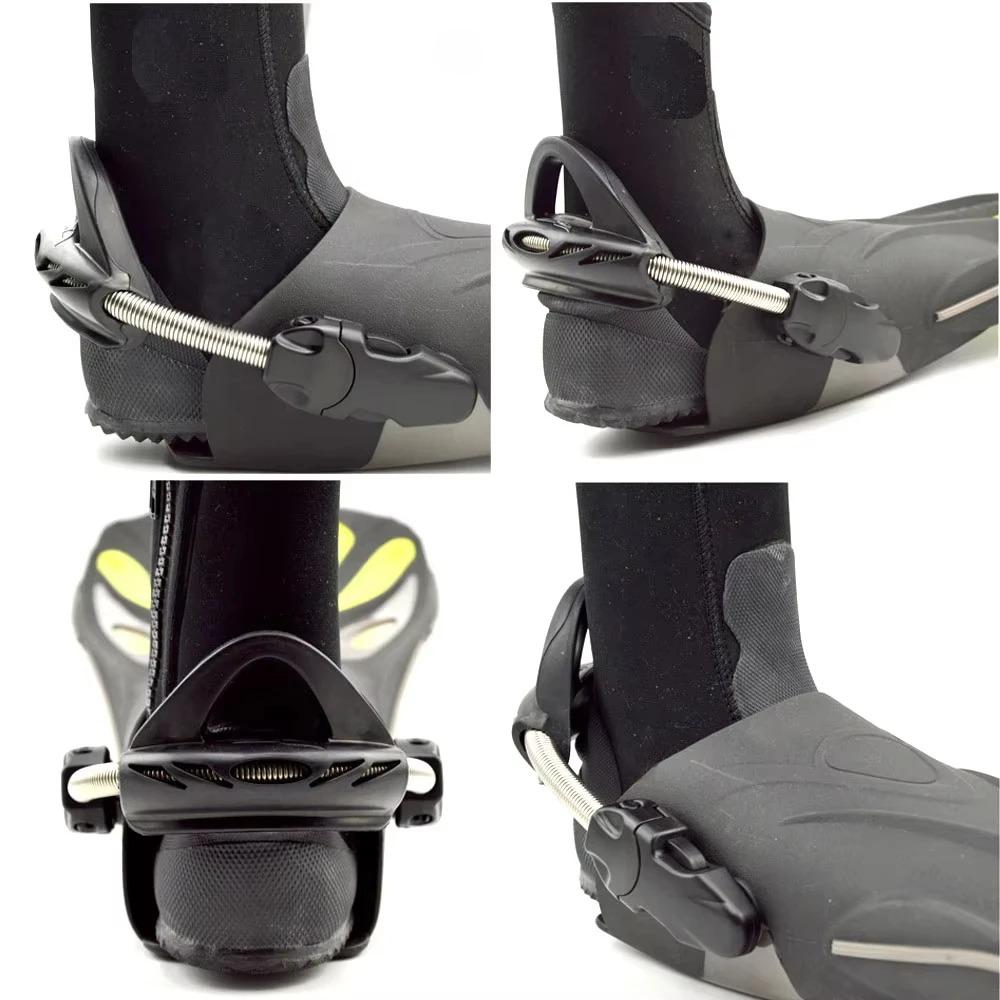 2PC Snorkeling SCUBA Diving Spring Fin Strap with Quick Release Buckle