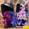 ReZero Rem Ram Glass Mobile Phone Case for Samsung Galaxy S26 S25 S24 S23 S22 S21 S20 Note20 Plus FE Ultra Colorful Cover