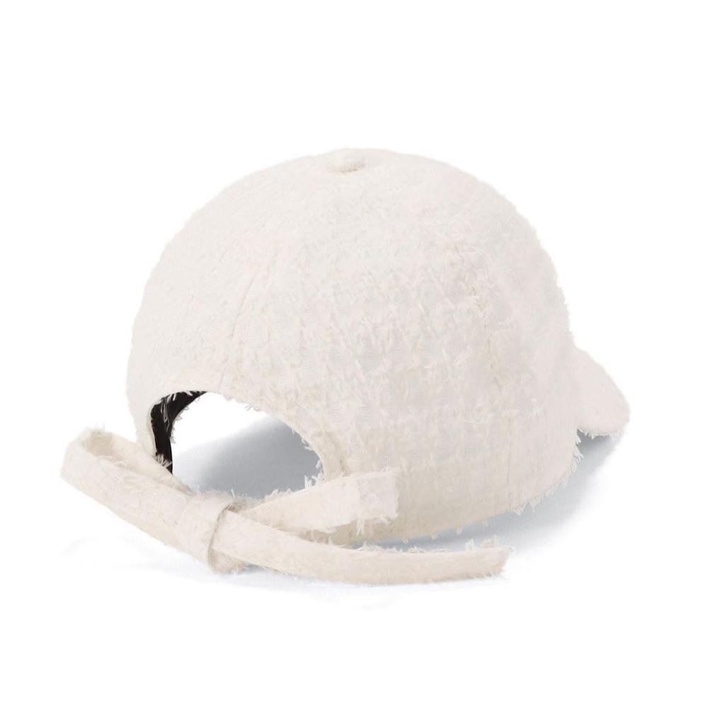 NEW ERA Cap 9FORTY Long Visor Ribbon Closure Shaggy Lace Ivory Free