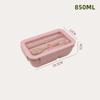Wheat Straw Lunch Box Healthy BPA Free Bento Boxes Microwave Dinnerware Food Storage Container Soup Cup Lunch Box for Kids